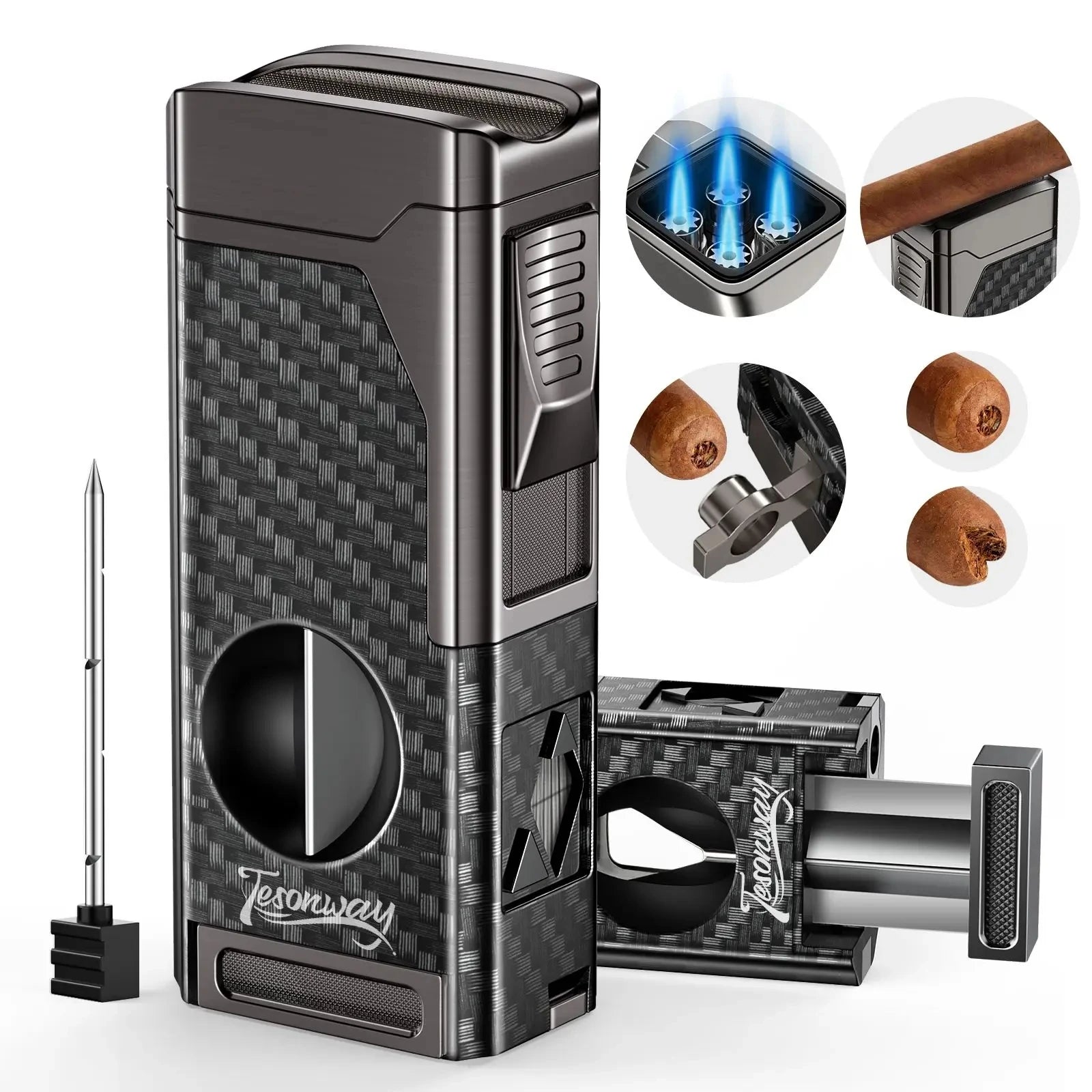 Encendedor para puros completo